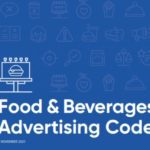 Blue book cover of the 'Food and beverage advertising code'